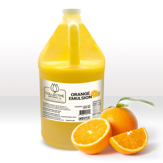Orange Extract for Baking - Natural Orange Flavoring Emulsion for Cookies, Frosting, Ice Cream, Smoothies and Beverage - 1 Gallon Kosher Orange Flavor by Collective Aromas Co.