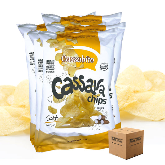 Cassava Chips with Sea Salted, Crunchy Yuca Snack